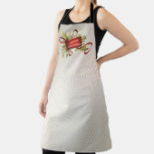 Modern Red Christmas Holiday Apron エプロン (インサイチュ)