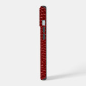 Modern Red Crocodile iPhone 15ケース (左側面)
