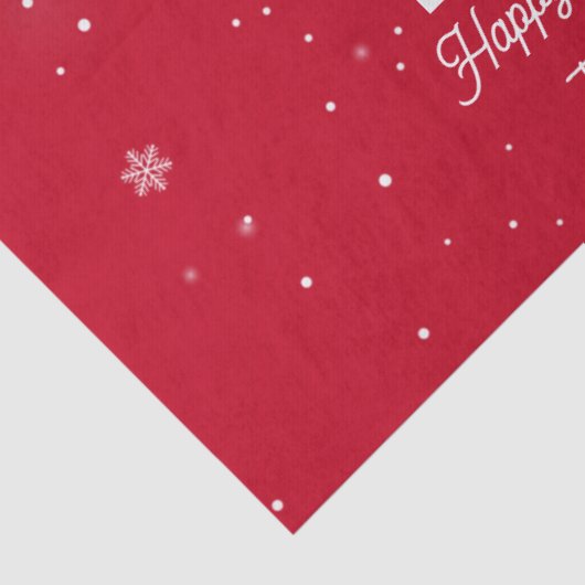 Modern Red Curved Graffiti Merry Christmas Photos  薄葉紙 (詳細)