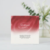 Modern Red & Gold Abstract Christmas Flat Card – E サンキューカード (スタンド正面)