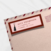 Modern Red Graduation Cap Tassel  ラベル