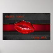 Modern Red Lips,Kiss  ,Makeup artist ポスター (正面)