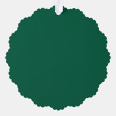 modern red merry cat snowflake christmas kitten Ca オーナメントカード (裏面)