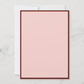 Modern Red Photo Frame Graduation Party 招待状 (裏面)