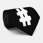 Modern red white black lettering Fashionable  ネクタイ (ロール)