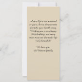 Modern Red Wine Glass Script 60th Birthday  カード (裏面)