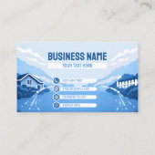 Modern Residential Pressure Washing Mist Glow 名刺 (裏面)