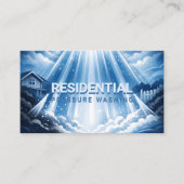 Modern Residential Pressure Washing Mist Glow 名刺 (正面)