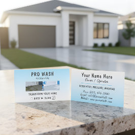 Modern Residential Pressure Washing Split 名刺