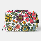 Modern Retro Floral Drawing Seamless Pattern Art ドップキット (裏面)