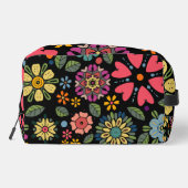 Modern Retro Floral Drawing Seamless Pattern Art ドップキット (裏面)