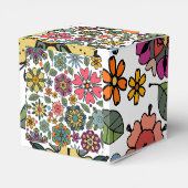 Modern Retro Floral Drawing Seamless Pattern Art  フェイバーボックス (裏面サイド)