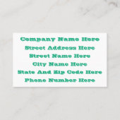 Modern Retro Floral Drawing Seamless Pattern Art 名刺 (裏面)