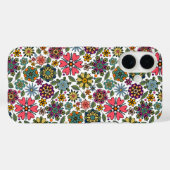 Modern Retro Floral Drawing Seamless Pattern Art Case-Mate iPhoneケース (裏面 (横))