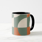 Modern Retro Geometric Frosted Glass Mug マグカップ (正面右)