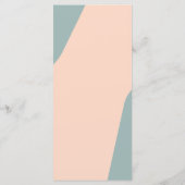 Modern retro groovy wedding template menu メニュー (裏面)