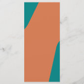 Modern retro groovy wedding template menu メニュー (裏面)