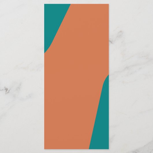 Modern retro groovy wedding template menu メニュー (裏面)