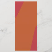 Modern retro groovy wedding template menu メニュー (裏面)