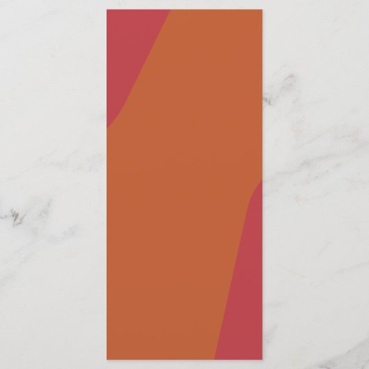 Modern retro groovy wedding template menu メニュー (裏面)