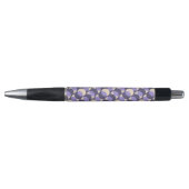 Modern Retro Lavender Geometric Branding Pen ボールペン (正面)