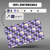 Modern Retro Lavender Geometric Business Card 名刺