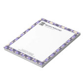 Modern Retro Lavender Geometric Notepad ノートパッド (回転)