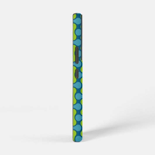 Modern Retro Link Pattern in Blue and Green Samsung Galaxyケース (右側面)