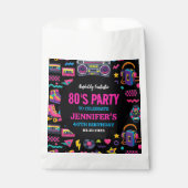 Modern Retro Neon 80’s Birthday Party for Adults フェイバーバッグ (正面)