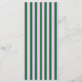 Modern Retro Striped  Wedding Information  メニュー (裏面)