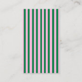 Modern Retro Striped  Wedding Information  名刺 (裏面)