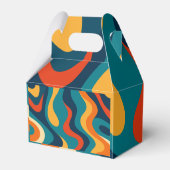 Modern Retro Wavy Abstract Pattern  フェイバーボックス (裏面サイド)