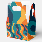 Modern Retro Wavy Abstract Pattern  フェイバーボックス (オープン)