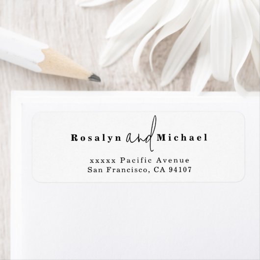 Modern Return Address Labels ラベル (インサイチュ)