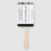 Modern Rock Concert Ticket Wedding Program ハンドファン (正面)