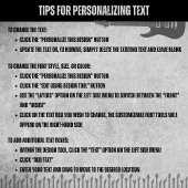 Modern Rockstar Guitar 50th Birthday Party Banner 横断幕