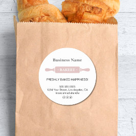 Modern Rolling Pin Bakery Business ラウンドシール