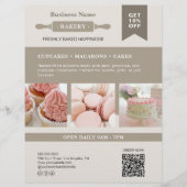 Modern Rolling Pin Bakery Business Flyer チラシ (正面)