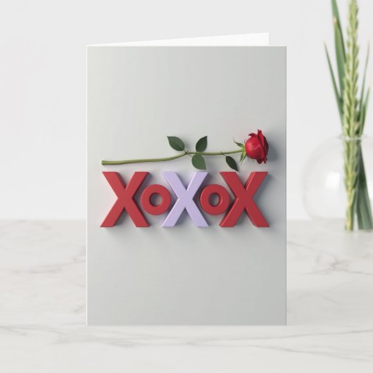 Modern Romance Xoxo Card カード (正面)
