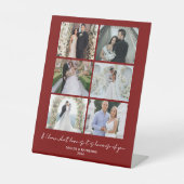 Modern Romantic 6 Photo Collage Valentine’s Day 台座サイン (正面)