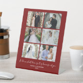 Modern Romantic 6 Photo Collage Valentine’s Day 台座サイン (インサイチュ)