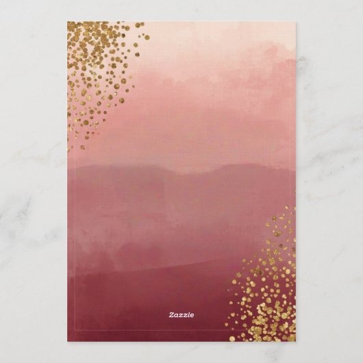 Modern Romantic Valentine’s Party Invitation 招待状 (裏面)