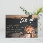 Modern Romantic We Do Photo Wedding Invitation 招待状 (スタンド正面)