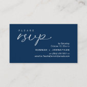 Modern Romantic Wedding Invites RSVP Reminder Card エンクロージャーカード (正面)