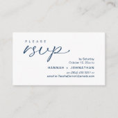 Modern Romantic Wedding Invites RSVP Reminder Card エンクロージャーカード (正面)