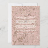 Modern Rose Gold Be Our Guest Photo Couple (裏面)