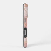 Modern Rose Quartz Marble Gold iPhoneケース (右側面)