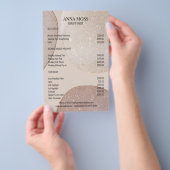 Modern Rosegold Glitter チラシ (ハンドル)