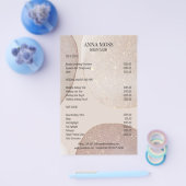 Modern Rosegold Glitter チラシ (シングル)