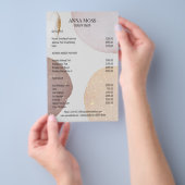 Modern Rosegold Glitter Flyer チラシ (ハンドル)